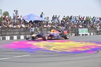 Nagarjuna and Nagachaitanya at Red Bull F1 Showrun